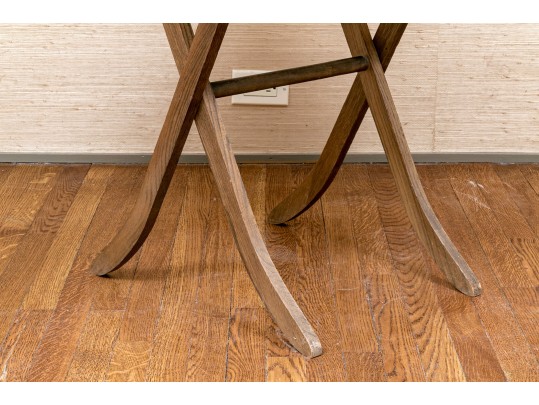 Antique Hand Painted Folding Games Table