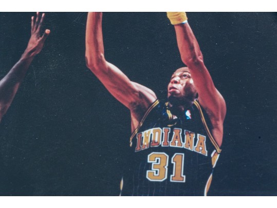 Autographed Reggie Miller Photograph