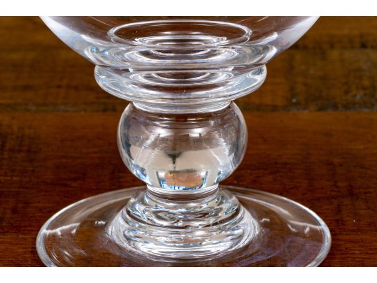 Simon Pearce Crystal Footed Bowl With Waterford Crystal Ring Dish