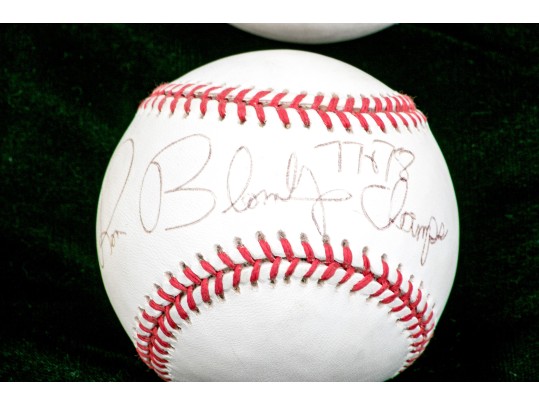 Grouping Of 4 MLB Autographed Baseballs, By Multiple Players