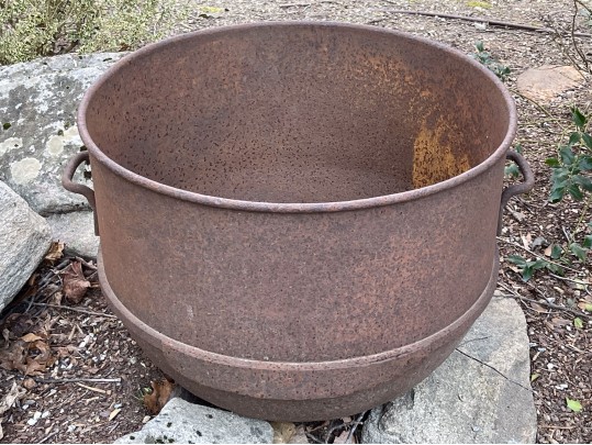 Antique Iron Cauldron