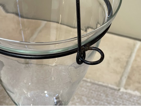 A Pair Of Decorative Glass Hanging Vases