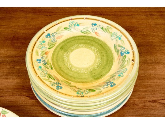 French 25 Piece Terre Provence Ceramic Service