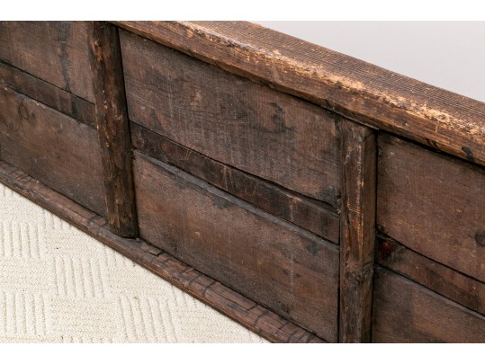Vintage Spanish Style Bench With Seat Cushion