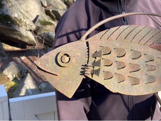 Bill Heise (American, 1942 - 2011) Found Metal Nautical Fish Sculpture