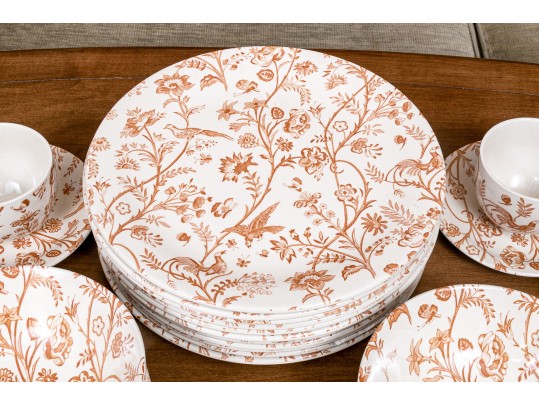 English Laura Ashley “Oriental Garden” Ironstone Dining Service
