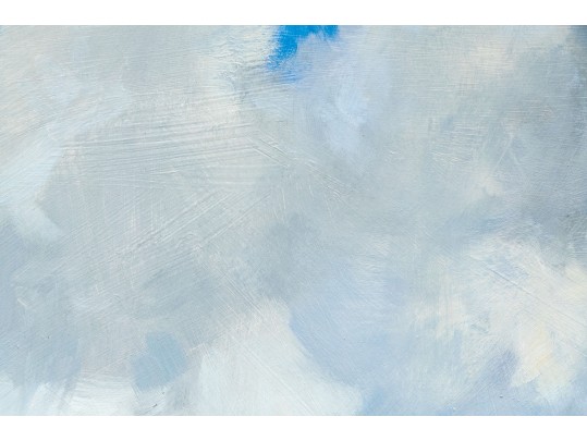 Beautiful Pastel On Paper, Coastal Landscape