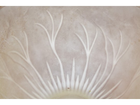 Fabulous Glass Punch Bowl With 12 Cups