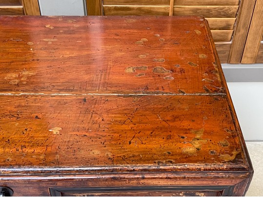 Asian Hand Painted And Carved Wooden Storage Chest
