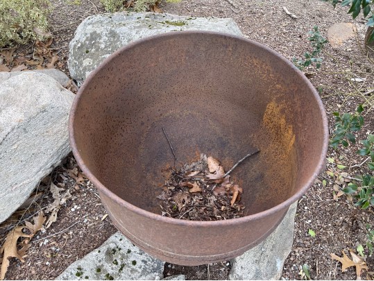 Antique Iron Cauldron