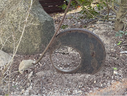 Artisanal Wrought Iron Garden Sculpture