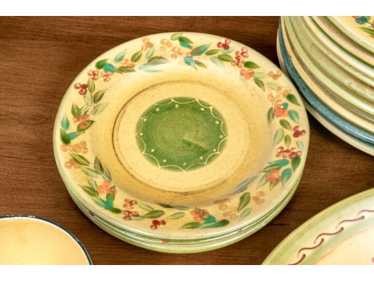 French 25 Piece Terre Provence Ceramic Service