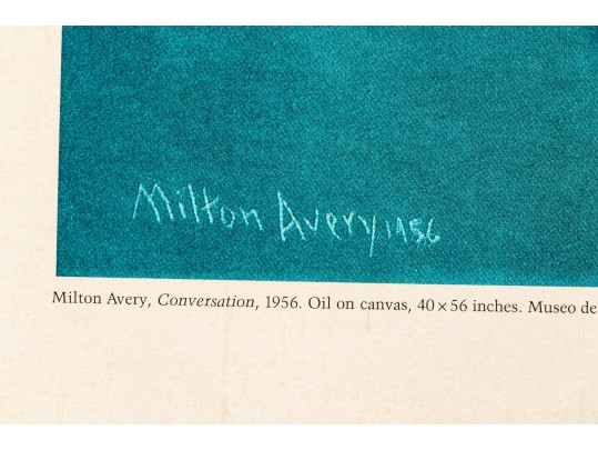 Milton Avery Whitney Museum Exhibition Poster, 1982