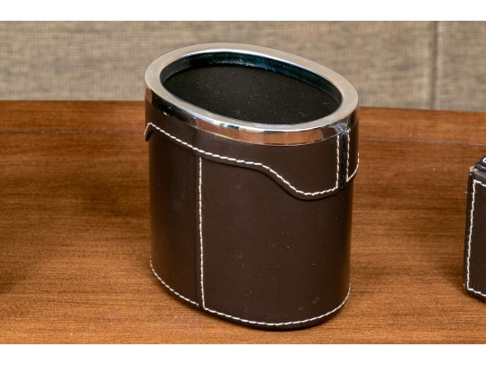 Distinguished 5 Piece Bombay Leather Desk Set