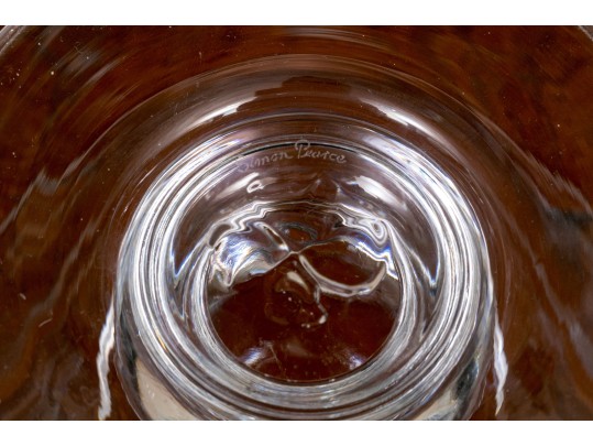 Simon Pearce Crystal Footed Bowl With Waterford Crystal Ring Dish