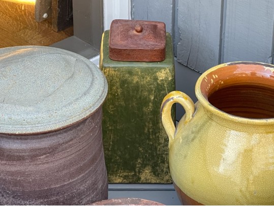 Funky Collection Of 6 Ceramic Vases And Jardinieres