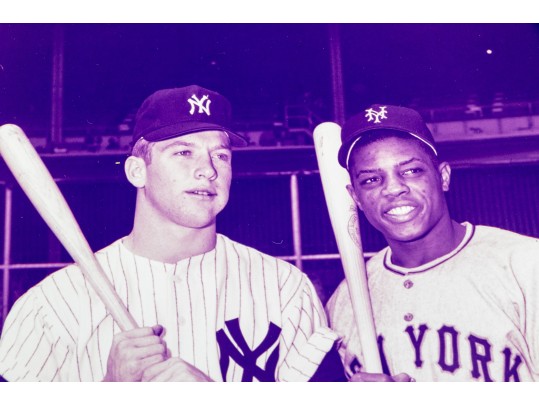 Autographed Willie Mays Photograph Yankees