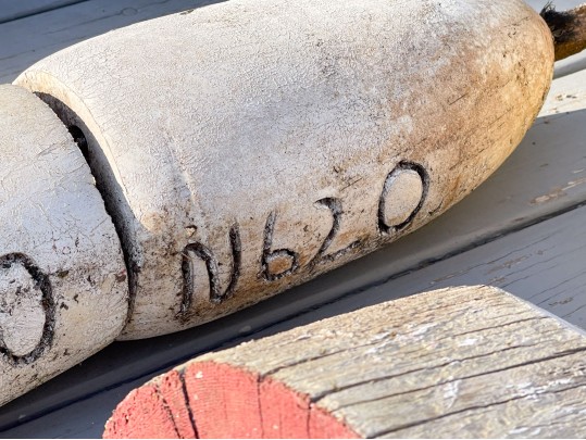 Fantastic Vintage Collection Of Paint Finished Nautical Buoys