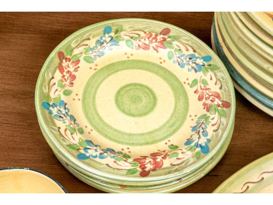 French 25 Piece Terre Provence Ceramic Service