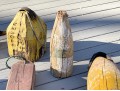 Fantastic Vintage Collection Of Paint Finished Nautical Buoys
