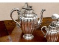 Vintage Three Piece Mexican Sterling Silver Tea Set, 60.72 OZT