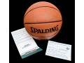 Signed Larry Bird Spaulding Game Sized Basketball