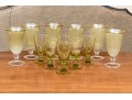 Collection Of 12 Anthropologie Goblets, Including Two Sets Of 6