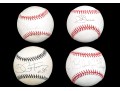 Grouping Of 4 MLB Autographed Baseballs, By Multiple Players