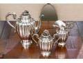 Vintage Three Piece Mexican Sterling Silver Tea Set, 60.72 OZT