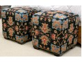 Pair Of Quailty, KILIM Upholstered Ottomans
