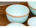 Chic Set Of 10 Glazed Ceramic Bowls