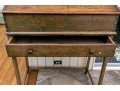 Vintage Slant Top Tall Writing Desk, For Restoration