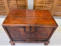 Asian Hand Painted And Carved Wooden Storage Chest