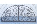 Vintage Wrought Iron French Transom