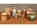 Decorative Semi Antique Collection Of 9 Mixed Media Table Wares