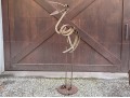 Bill Heise (American, 1942 - 2011) Vintage Found Metal Flamingo Sculpture