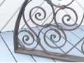 Vintage Wrought Iron French Transom