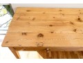 Charming Provincial Pine Table With Two Drawers 