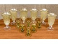 Collection Of 12 Anthropologie Goblets, Including Two Sets Of 6