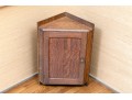Diminutive Antique Oak Corner Cabinet