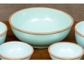 Chic Set Of 10 Glazed Ceramic Bowls