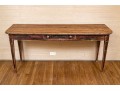 Vintage Oak Single Drawer Console Table