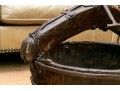 Antique 19th Century Primitive Style Iron & Wood Chinese Rice Bucket