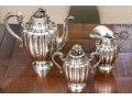 Vintage Three Piece Mexican Sterling Silver Tea Set, 60.72 OZT