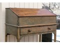 Vintage Slant Top Tall Writing Desk, For Restoration