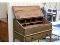 Vintage Slant Top Tall Writing Desk, For Restoration