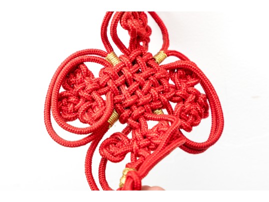 Chinese God Of Luck & Fortune Wood Carved Wall Ornament 