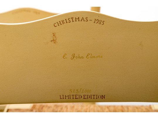 Five L. Hitchcock 1984 - 1991 Limited Edition Colonial Christmas Chairs