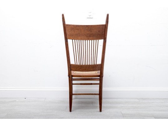 Vintage American Oak Pressback Chair