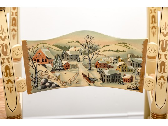 Five L. Hitchcock 1984 - 1991 Limited Edition Colonial Christmas Chairs